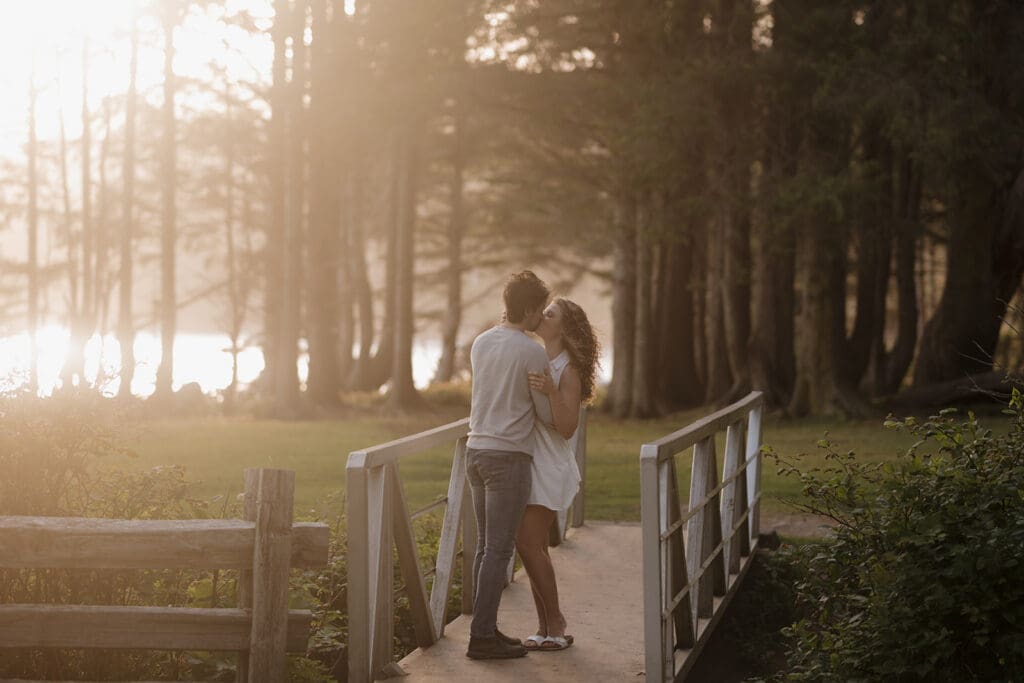 Hayley Zumkeller Victoria BC Proposal Photographer captures private proposal on a bridge near the beach