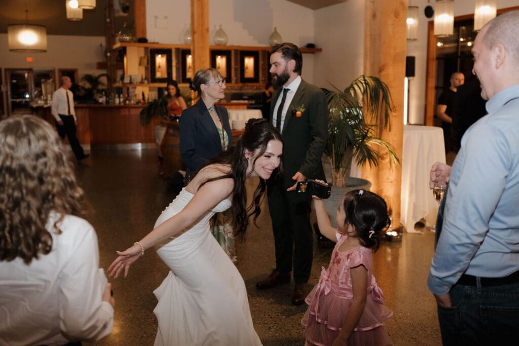 Wedding party portraits at Church and State Winery fall wedding on Vancouver Island