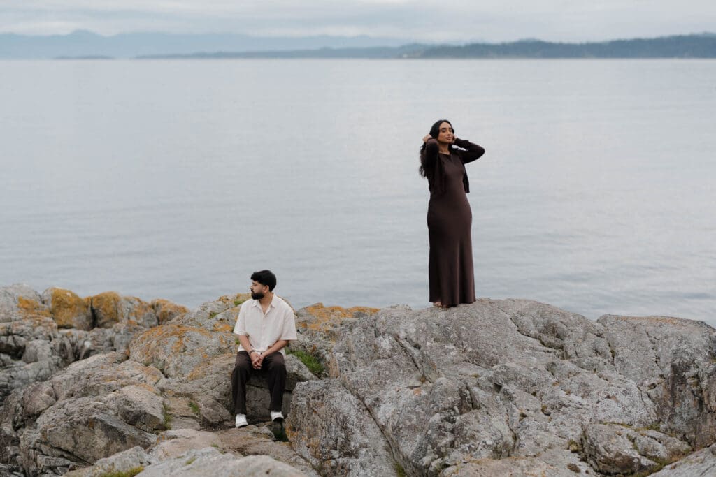 Saxe Point Park in Esquimalt Victoria BC at sunset — one of the best proposal locations on Vancouver Island