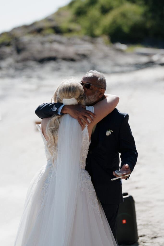 June wedding photos in Tofino BC by a Tofino wedding photographer at the Wickanninish