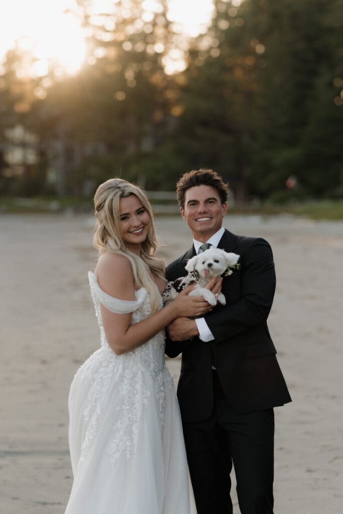 July wedding photos in Tofino BC by a Tofino wedding photographer at the Wickanninish