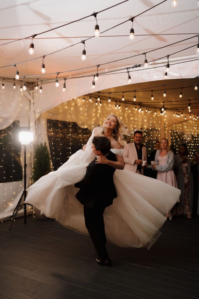 the secret Hemlock Hideaway at the Wickanninish in Tofino BC hosts a wedding celebration