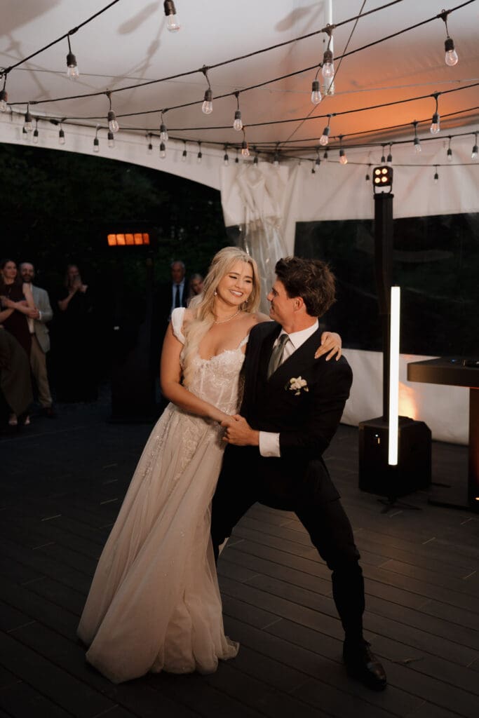 the secret Hemlock Hideaway at the Wickanninish in Tofino BC hosts a wedding celebration
